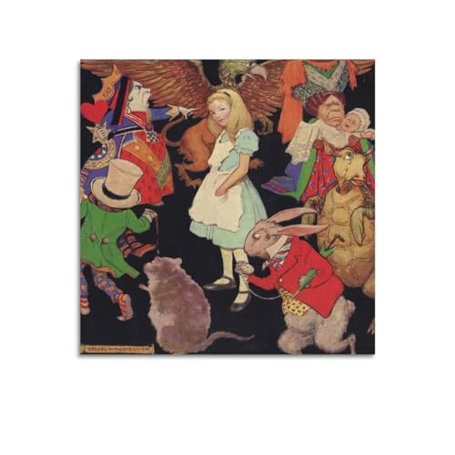 Jessie Willcox Smith (Alice au pays des merveilles) - Impression sur toile - Décoration murale -...