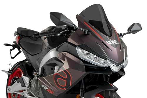Bulle R-Racer sportive Puig 22274F fumé foncé pour moto haute performance