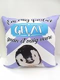Màxima comoditat i relax. LINFORMAL Coixí polièster Gran \'\'Em vaig quedar gelat quan et vaig veure\'\'
