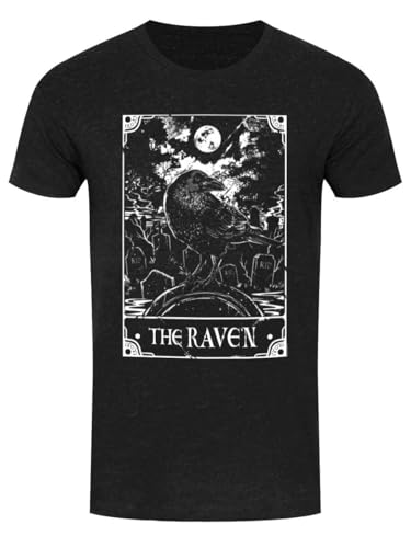 Deadly Tarot - The Raven Heather Black Denim Men's T-Shirt