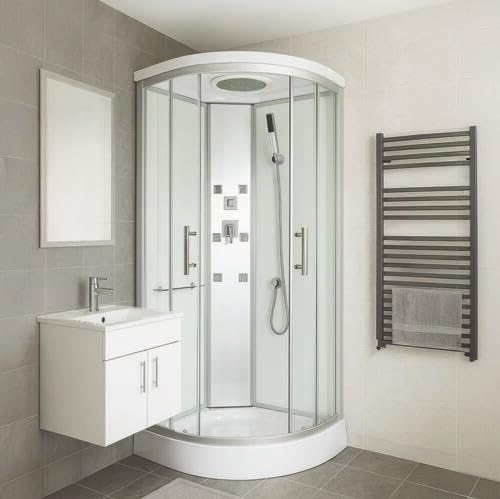ONDÉE - Cabina de ducha hidromasaje MERIDA - En kit - cuarto de círculo 80cm
