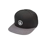 Volcom mens Full Stone Flex Fit Baseball Cap, Charcoal Heather, Large-X-Large US