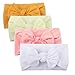 Produktbild Lazzboy Haarband Baby Stirnband Mädchen Bowknot Turban Headwrap Knot Neugeborenen Säugling Kleinkind Festes Bogen 4pcs Zusätze Headwear(F)