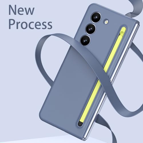 Coque Samsung Z Fold6 violette avec stylet et protège-écran