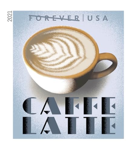 Generic Espresso Drinks First Class Forever Postage Stamps 10 Books of 20 Coffee Caffe Latte Cappuccino Birthday Anniversary Wedding Celebrate (200 Stamps) by United States Postal Service - Used condition - Image 5