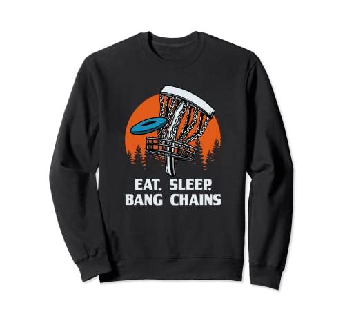 Eat Sleep Disc Golf Hobby Golfer Actividades Sudadera