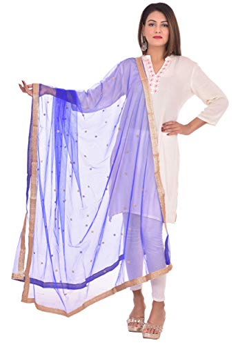 Image of YOUTHQUAKE Women's Embroidered Net Dupatta