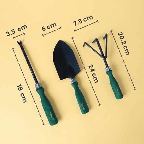 Image of Zamia Gardening Tools Kit, Set of 3 (Trowel, Cultivator, Weeder)