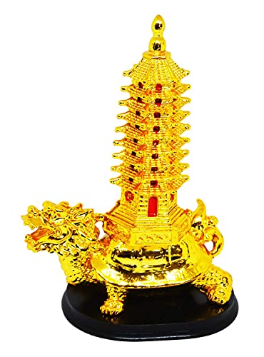 Image of Fengshui Education Tower Academic Success for Children (Education Tower On Dragon) Home, Office, Room Decor Decorative