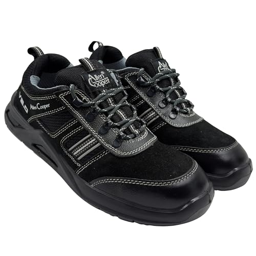Image of Allen Cooper AC 1156, Special Edition Men's Sporty Safety Shoe, Black Suede Leather, ISI Marked with is:15298 Part 2