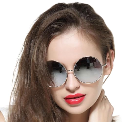 Lunettes de soleil polarisées rondes vintage en métal rétro pour homme et femme