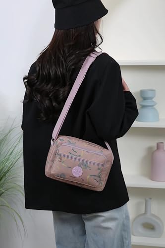Image of WildHorn Sling Bag for Women | Polyester Crossbody Bag | Multi-Compartment Shoulder Bag | Lightweight Travel & Daily Use Bag