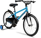 Max4out 14/16/18 inch Toddler and Kids Bike, Boys and Girls Ages 3-12 Years, Lightweight Bicycle with Training Wheels &Dual Brake (14 Blue)