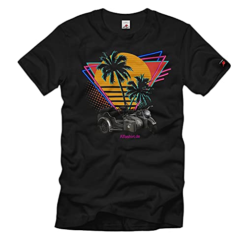 T-shirt California R75 moto homme grande taille 5XL vêtement vintage noir