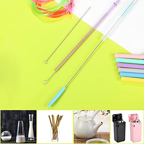 CVNDKN 7 Pack Bottle Cleaner Brush Set,Long-Handled Nylon Cleaning Brush for Narrow Neck Wine Bottles, Baby Bottles, Vacuum Flasks, Sports Water Cups, Elbow Water Bottles, etc.(Blue)
