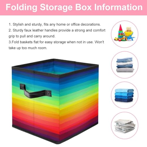 Cube de rangement en tissu multicolore pour optimiser les placards de votre maison - 4