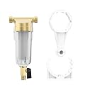 40 Micron 3/4" Sediment Filter, Filters For Well Water,Sediment Water Filter,Spin Down Whole House for Water,Washing Machine Filter Free