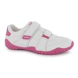 Lonsdale Kinder Baby Fulham Turnschuhe Sport Durable Sohle Grip Leder Schuhe WeiÃŸ/Rosa C4 (20)