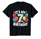 Maglietta per ragazzi del 7° compleanno, maglietta
