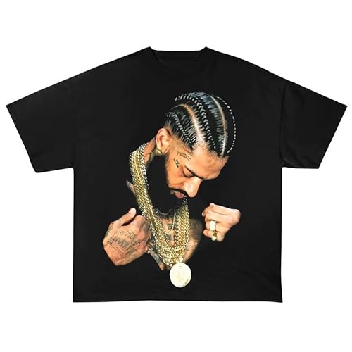 Famous Rip Nip Hustle Streetwear Style T-Shirt Black