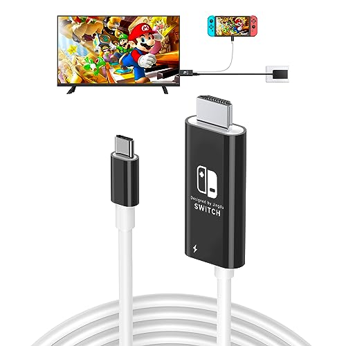JINGDU Portable HDMI Adapter Compatible with Nintendo Switch NS/OLED