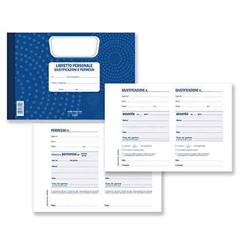 Blocco libretto delle giustificazioni - 25 copie - madre/figlia - 21,5x14,8cm - 3026PS000 - Semper