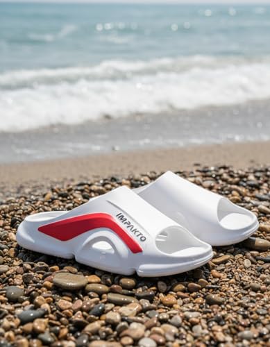 Image of Impakto Men EVA Flip Flops | Lightweight, Soft & Comfortable Slippers | Wide Toe Box, Airflow Ventilated Design, Anti-Skid & Water-Resistant, Indoor & Outdoor Chappal | Everyday Essentials