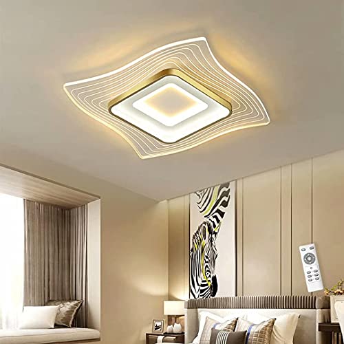 Plafonnier LED moderne dimmable avec télécommande pour cuisine