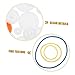 KESYOO 1Set Rubber Belts and Plastic Pulley Gears Rubber Bands Plastic Pulleys Drive Belts for DIY Rc Cars Airplane Projects and Model Accessories