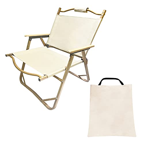 Scgfpoe Outdoor Folding Chair Aluminum,Portable Compact Chair With Armrests,Camping Beach Furniture,Perfect For Travel,Picnic,Fishing,Hiking(Khaki) #TOP3