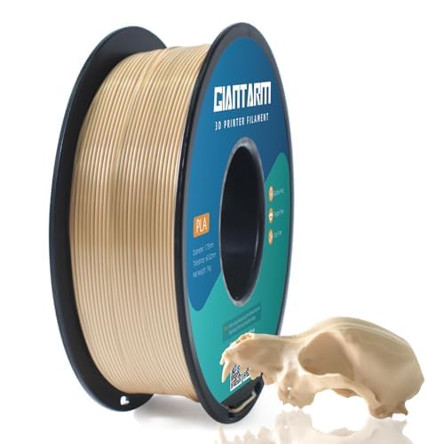 Image of PLA Filament 1.75 mm, GIANTARM 3D Printer Filament PLA Bone White 1 kg Spool