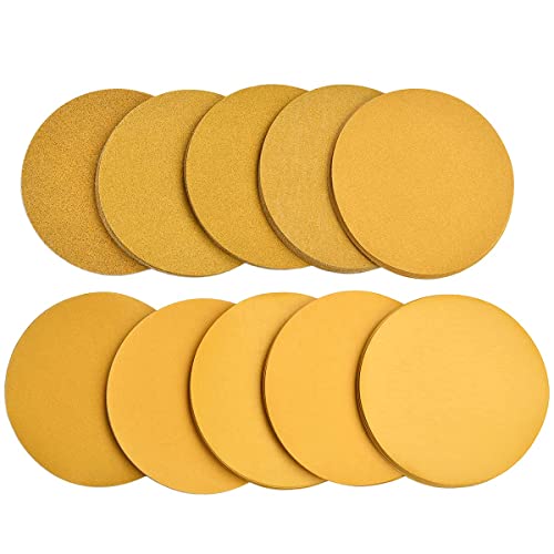 CUBEWAY 100x Schleifscheiben 150mm Klett Set rund für Exzenterschleifer,40/60/80/100/120/150/180/240/320/400 Körnung ø 150mm Schleifscheiben Set für Holz Spanplatte Metall