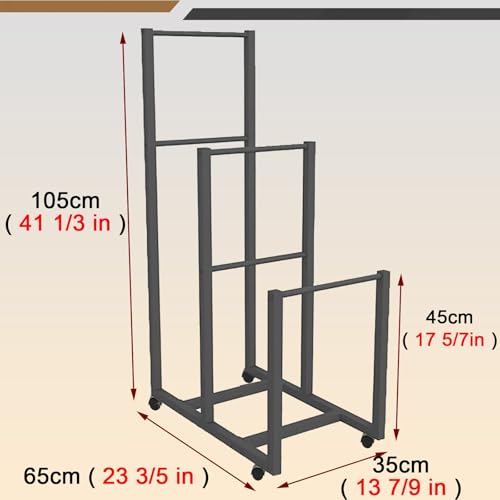 Scaffale portaoggetti con ruote – Carrello organizer per impieghi gravosi per magazzini e fabbriche