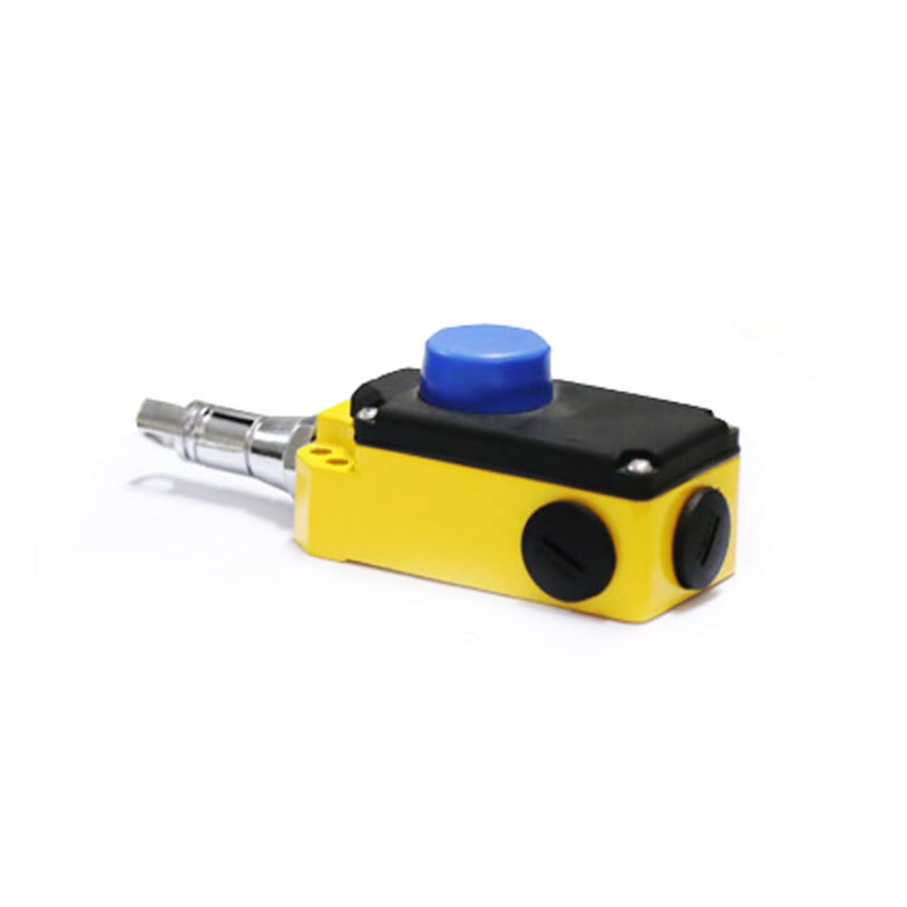 ATO Emergency Stop Rope Pull Switch, 1NO 1NC, 6A/380VAC, with Reset Button, Safety Switch for Power Tools, Apply to Belt Conveyor, Crane etc.