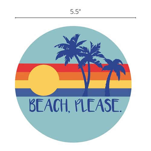 Imán tropical decorativo Beach Please de 5.5 pulgadas miniatura 2