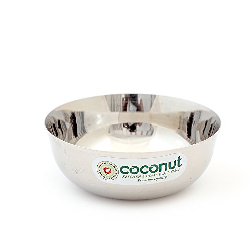 Image of coconut Stainless Steel Chaliya Bowl /Vati /Katori - Set of 6 -Diamater 8.5 Cm - Capacity Each Bowl 100 ML