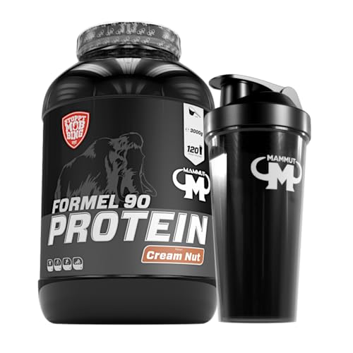 3kg Mammut Formel 90 Protein Eiweißshake - Set (Nuss + Protein Shaker)