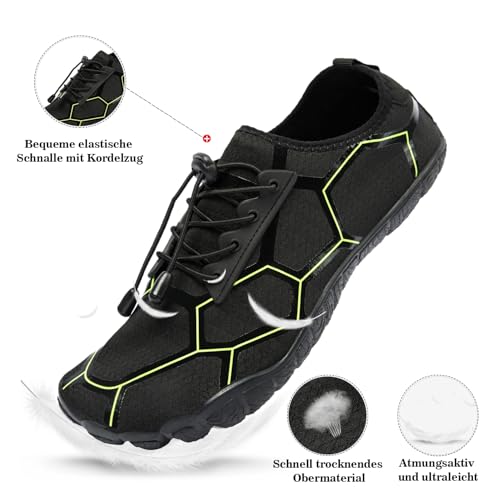 Image of Men's Hike Barefoot Quick-Dry Sports Shoes Wide Toe Aqua for Swim Diving Surfing Kayaking Pool Beach Walking