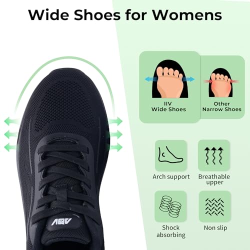 Image of IIV Women Arch Support Walking Orthotic Sneakers for Plantar Fasciitis