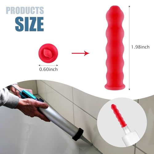 Image of Caulk Cap Caulk Saver Caulk Saver Caps Tube Caps Caulking Tube Sealing Caps for Sealing and Preserving (40)