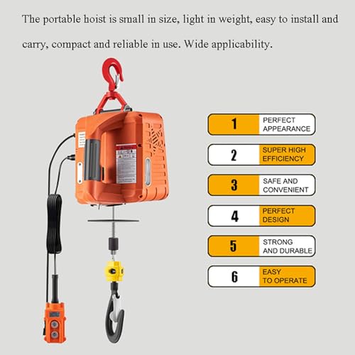 Polipasto Eléctrico 3 en 1 1500W Capacidad 200KG miniatura 2
