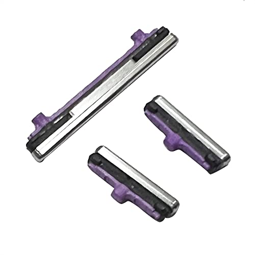 SAMXI Sidekeys Side Buttons Power On Off Volume Up Down Key Mute Replacement for Samsung Galaxy S10/ S10 Plus (Silver)