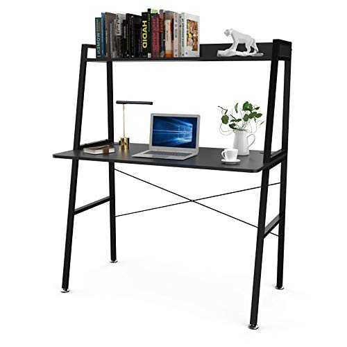 Buy Computer Ladder Desk with Shelves, 43" for Small
