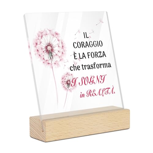 Putuo Decor Cuore in Acrilico, Decorazione con Frase Motivazionale 'Sei
