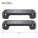 RLB-HILON 2PCS Armrest Door Pull Handle Compatible with Nissan Navara Hardbody D21 D22 1986-1997, Gray Color