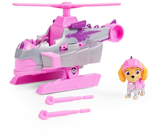 Patrulha canina - Carro Transportável Resgate KNIGHTS Figura SKYE- Patrulha Canina carro de 15 cm com 1 figura de Skye, 6063586, brinquedos crianças 3 anos +