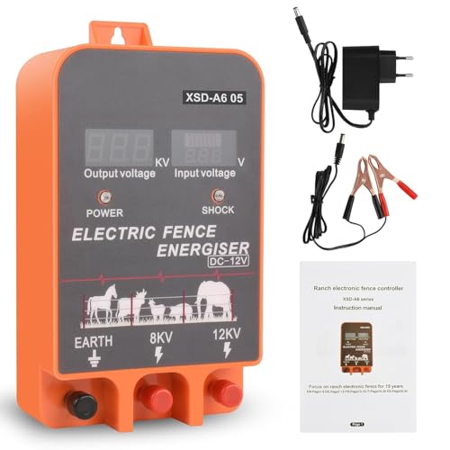 Pastor Eléctrico 12V 10KM para Cercas