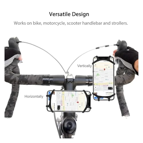 Support silicone flexible smartphone pour guidon vélo moto poussette - 3