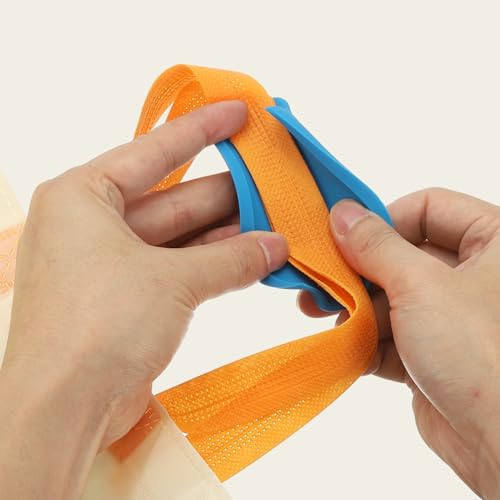 PATIKIL 5 Stück Tragegriff-Abdeckung Für Einkaufstüten Farbige Tragegriff-Abdeckung Bequeme Silikon-Griffabdeckung Für Einkaufstüten Müll Plastik Stoff Braun