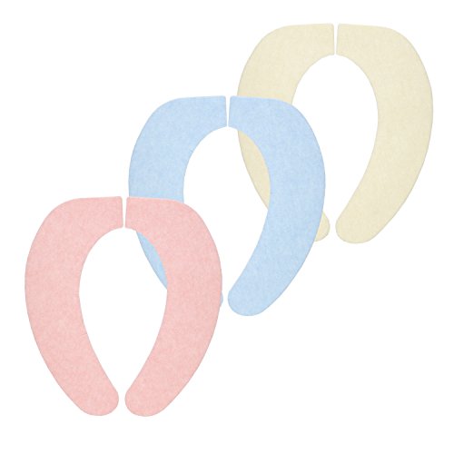 サンコー 置くだけでズレない便座カバー においとりますベンザシート おくだけ吸着 3色組